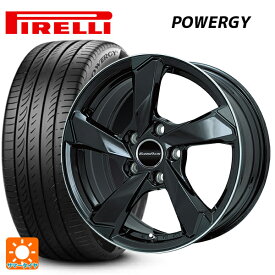 プジョー 508(R8系)用 215/55R17 94V ピレリ パワジー 正規品 クロスエッジ グロスブラック/リムポリッシュ 新品サマータイヤホイール 4本セット