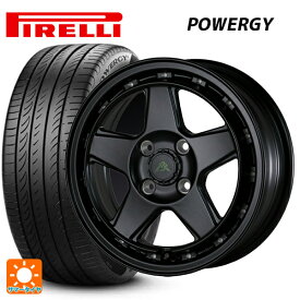 【最大3万円クーポン 5/27 1:59迄】トヨタ ヤリス(10系)用 185/60R15 84H ピレリ パワジー 正規品 フェニーチェ XC5 マットブラックミルド 新品サマータイヤホイール 4本セット