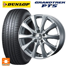 トヨタ アルファード(40系)用 225/60R18 100H ダンロップ グラントレックPT5 ジョーカー スピリッツ シルバー 新品サマータイヤホイール 4本セット