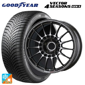 【5/25限定抽選で100％ポイントバック】235/45R17 97Y XL グッドイヤー ベクターフォーシーズンズ ジェン3 エンケイ エンケイスポーツ RC-T5 Dark Silver 17-8J 国産車用 オールシーズンタイヤホイール4本セット