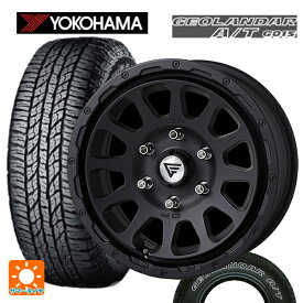 即日発送 【最大3万円OFFクーポン 6/11 1:59迄】トヨタ ランドクルーザープラド(150系)用 285/70R17 121/118S ヨコハマ ジオランダー A/T G015 ホワイトレター デルタフォース オーバル # マットブラック 新品サマータイヤホイール 4本セット