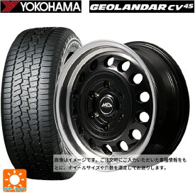 スズキ ジムニーシエラ(74系)用 225/70R16 103H ヨコハマ ジオランダー CV G058 正規品 エムアイディー ガルシア シスコ タイプ2 ブラック/リムポリッシュ 新品サマータイヤホイール 5本セット