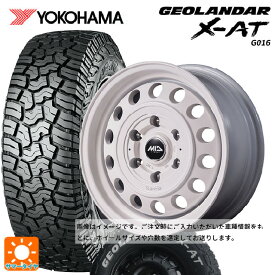 【8/4 20時〜 最大3万円OFFクーポン】スズキ ジムニーシエラ(74系)用 225/70R16 103S ヨコハマ ジオランダー X-AT G016 ホワイトレター 正規品 エムアイディー ガルシア シスコ タイプ2 オールドイングリッシュホワイト 新品サマータイヤホイール 5本セット