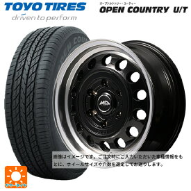 スズキ ジムニーシエラ(74系)用 215/70R16 100H トーヨー オープンカントリー UT エムアイディー ガルシア シスコ タイプ2 ブラック/リムポリッシュ 新品サマータイヤホイール 5本セット