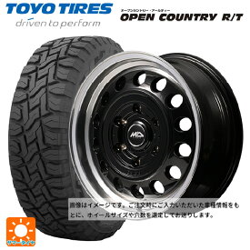 スズキ ジムニーシエラ(74系)用 215/70R16 100Q トーヨー オープンカントリー RT ブラックレター エムアイディー ガルシア シスコ タイプ2 ブラック/リムポリッシュ 新品サマータイヤホイール 5本セット