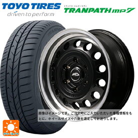 スズキ ジムニーシエラ(74系)用 215/70R16 100H トーヨー トランパス MP7 エムアイディー ガルシア シスコ タイプ2 ブラック/リムポリッシュ 新品サマータイヤホイール 5本セット