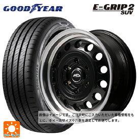 スズキ ジムニーシエラ(74系)用 215/70R16 100H グッドイヤー エフィシェントグリップ 2 SUV エムアイディー ガルシア シスコ タイプ2 ブラック/リムポリッシュ 新品サマータイヤホイール 5本セット