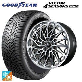 レクサス LM(TAWH15W)用 225/55R19 99V グッドイヤー ベクター4シーズンズ ジェン3 # トピー エクスクルーシブ ティーエルエムワンゼロツー H/S 新品オールシーズンタイヤホイール 4本セット