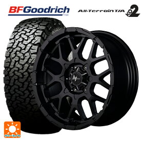 トヨタ ランドクルーザープラド(150系)用 2024年製 275/70R17 121/118R BFグッドリッチ オールテレーン TA KO2 ホワイトレター 正規品 # エムアイディー ナイトロパワー M28バレット セミグロスブラック 新品サマータイヤホイール 4本セット