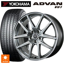 トヨタ クラウンエステート(AZSH38/39)用 235/55R19 105V XL ヨコハマ アドバン V61 正規品 トピー ロンギヌス アールイーエックス H/S 新品サマータイヤホイール 4本セット