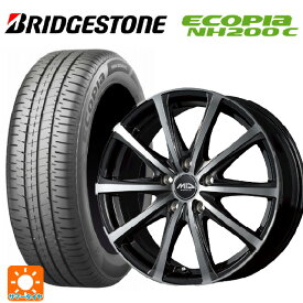 トヨタ タンク(M900系)用 175/55R15 77V ブリヂストン エコピア NH200C 正規品 エムアイディー MIDホイール V25 ブラックポリッシュ 新品サマータイヤホイール 4本セット