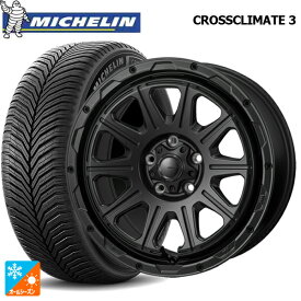 ホンダ ステップワゴン(RP6~8)用 205/60R16 96V XL ミシュラン クロスクライメイト3 正規品 ジャパン三陽 ハイブロック レグルス サテンブラック 新品オールシーズンタイヤホイール 4本セット