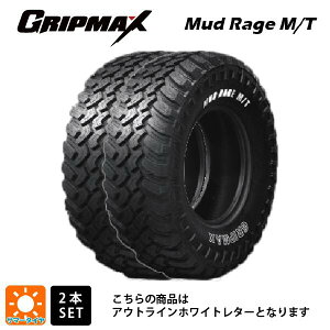 �T�}�[�^�C��2�{ 235/70R16 106Q 16�C���` �O���b�v�}�b�N�X �}�b�h���C�W M/T �z���C�g���^�[ GRIPMAX MUD Rage M/T(OWL) �V�i