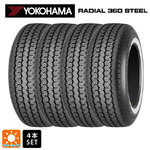 �T�}�[�^�C��4�{ 215/75R15 100S 15�C���` ���R�n�} ���f�B�A��360�X�`�[�� �z���C�g���{�� YOKOHAMA RADIAL 360 STEEL �z���C�g���{�� �V�i