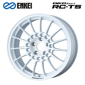 【10/27 10:59迄 全品P5倍&クーポン】エンケイ エンケイスポーツ RC-T5 White 17×8 +48 5/114.3 75新品ホイール1本