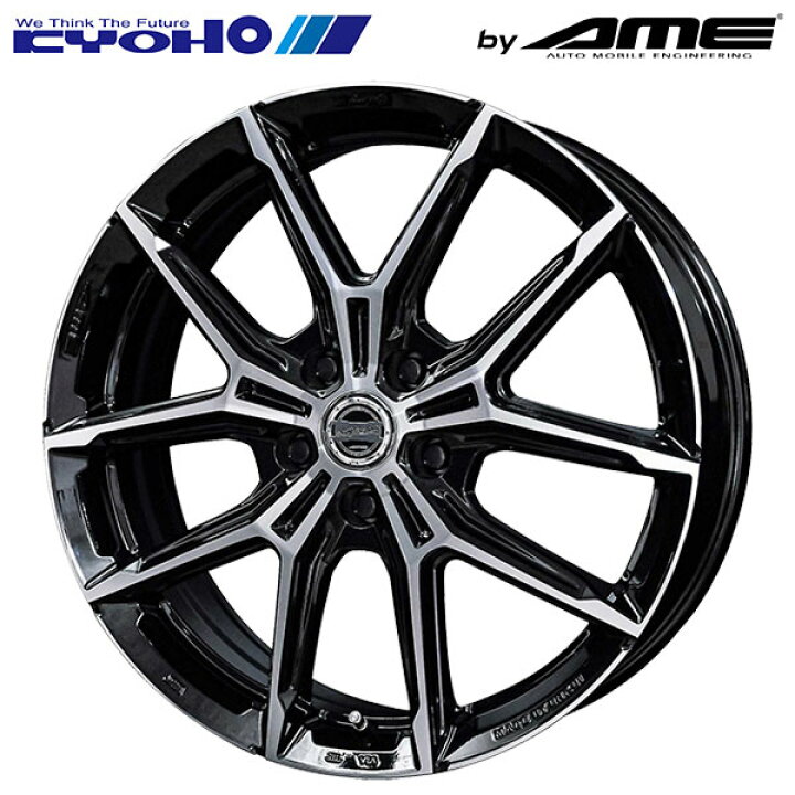 楽天市場】共豊 スマック +EK M1 グロスブラック×ポリッシュ 19×7 +45 