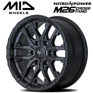 エムアイディー ナイトロパワー M26 クロスファング ブラストブラック 17×8 +20 6/139.7 106.1新品ホイール1本