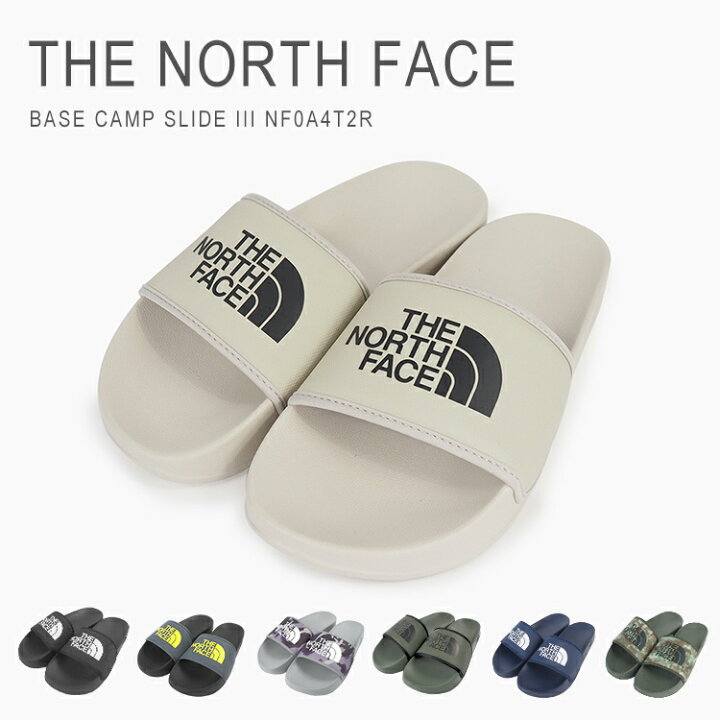 ノースフェイス ノースフェイス スライド サンダル メンズ おしゃれ ブランド シャワーサンダル 靴 軽量 カジュアル アウトドア ストリート  ザ・ノース・フェイス ベース キャンプ スライド3 THE NORTH FACE MEN'S BASE CAMP SLIDE III NF0A4T2R 