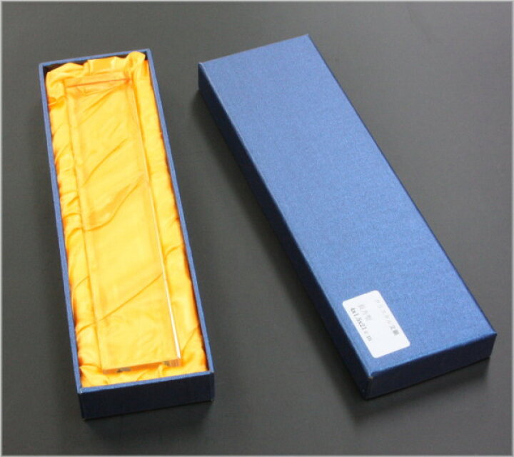 楽天市場】クリスタル文鎮 ペーパーウエイト 角型 300g 4×1.5×21cm 
