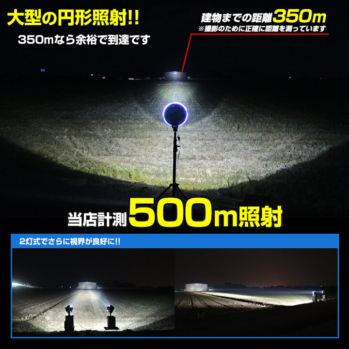 楽天市場】HID サーチライト 55w 12v 24v 電源 スポット照射 昆虫採集 