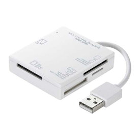 【売り切れ御免！】　USB2.0 カードリーダー/ホワイト　≪サンワサプライ≫　ADR-ML15WN 【離島 発送不可】