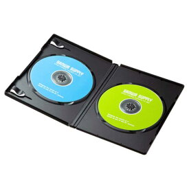 DVDトールケース（2枚収納・10枚セット・ブラック）　≪サンワサプライ≫　DVD-TN2-10BKN 【離島 発送不可】