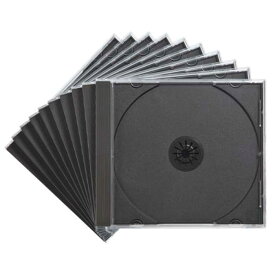 Blu-ray・DVD・CDケース（10枚セット・ブラック）　≪サンワサプライ≫　FCD-PN10BKN 【離島 発送不可】