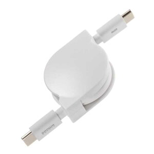 USB2.0 Type-C �����P�[�u��(PD60W�Ή��A�z���C�g�j�@��T�����T�v���C��@KU-CCP60M08W �y���� �����s�z
