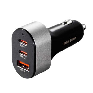 USB Power Delivery�Ή��J�[�`���[�W���[�i3�|�[�g�E67W�j�@��T�����T�v���C��@CAR-CHR83CPD �y���� �����s�z