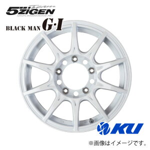 5ZIGEN BLACK-MAN G�EI size16inch×5.5J inset0 5�� PCD139.7 WHITE �W���j�[�V�G���p �i��:BMG6550053WH