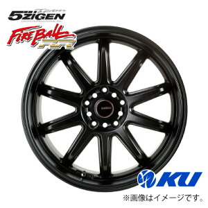 5ZIGEN FIREBALL RR size18inch×9.5J +37 5�� PCD114.3 MATT BLACK �i��:FIR8953754MB