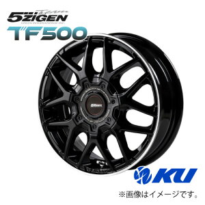 5ZIGEN TF500 XC-M size14inch×4.5J +43 4�� PCD100 BLACK/POLISH �i��:XCM4454340BP