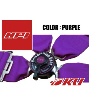 HPI レーシングハーネス 4点式(3インチ)パープル FIA公認 助手席側 HPRH-4900PU-L