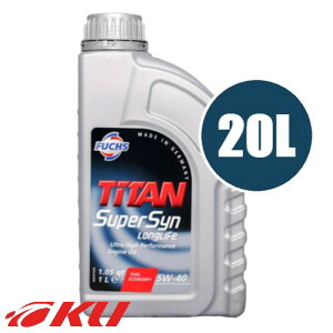 {Ki FUCHS TITAN SUPERSYN LONGLIFE SAE 5w-40 20L ACEA A3/B4 API SN/SM tbNX ^C^ X[p[V OCt 5w40