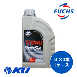 {Ki FUCHS TITAN SUPER SYN SAE 5w-30 5L×3 1P[X tbNX ^C^ X[p[ V 5w30