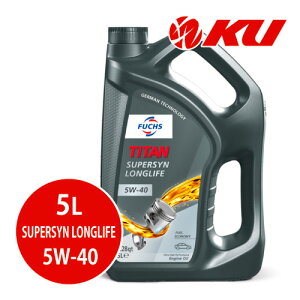 {Ki FUCHS TITAN SUPERSYN LONGLIFE SAE 5w-40 5L×3 1P[X ACEA A3/B4 API SN/SM tbNX ^C^ X[p[V OCt 5w40