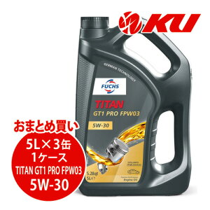 {Ki FUCHS TITAN GT1 PRO FPW03 SAE 5W-30 5L×3 1P[X ACEA C3 API SN PLUS GWIC tbNX ^C^ GT1v 5w30
