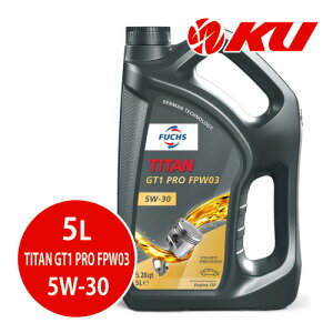 {Ki FUCHS TITAN GT1 PRO FPW03 SAE 5W-30 5L×1 ACEA C3 API SN PLUS GWIC tbNX ^C^ GT1v 5w30