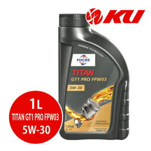 {Ki FUCHS TITAN GT1 PRO FPW03 SAE 5W-30 1L×1 ACEA C3 API SN PLUS GWIC tbNX ^C^ GT1v 5w30