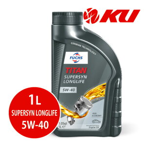{Ki FUCHS TITAN SUPERSYN LONGLIFE SAE 5w-40 1L×1 ACEA A3/B4 API SN/SM tbNX ^C^ X[p[V OCt 5w40