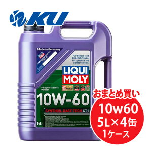 L V]C[XebNGT1 10W-60 5L×4 1P[X 100%PAOw GWIC K\EfB[[GW LIQUI MOLY SYNTHOIL RACE TECH 10W60 20912