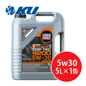 L gbvebN4200j[WFl[V 5W-30 5L×1 f GWIC K\EfB[[GW LIQUI MOLYTOP TEC 4200 NEW GENERATION 5W30 20904