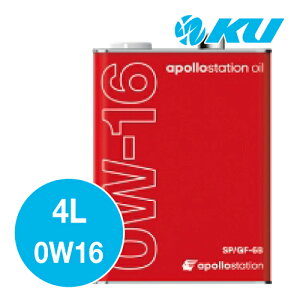 apollostation oil 0W-16 4L×1 API SP/RC / ILSAC GF-6B GWIC  A|Xe[VIC 0w16 IDEMITSU oY
