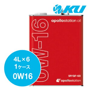 apollostation oil 0W-16 4L×6 1P[X API SP/RC / ILSAC GF-6B GWIC  A|Xe[VIC 0w16 IDEMITSU oY