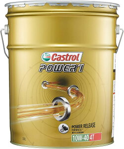 カストロール パワー1 4T 4サイクル 【10W-40 20L×1缶】 バイク 2輪 部分合成油 オイル CASTROL POWER1 エンジンオイル 10W40