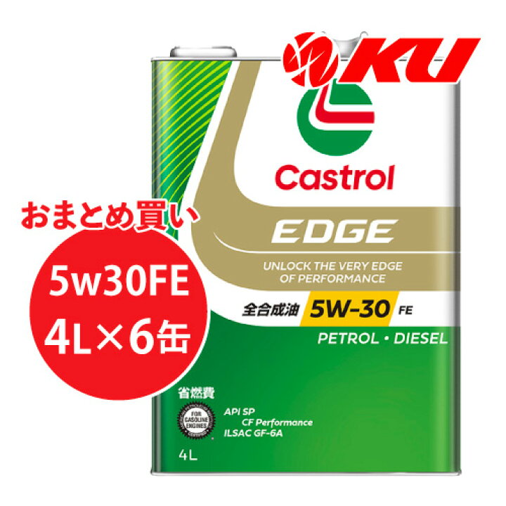 カストロール エンジンオイル 4Lx6缶