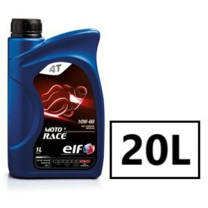 elf MOTO4 RACE 10W-60 20L×1 4TCN IC Gt g4 [X 2 oCN 4Xg[N Sw [VOXybN motorbike motorcycle 20L y[ 10w60