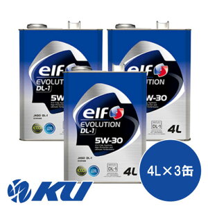 Gt G{[V DL-1 5W-30 4L×3 elf EVOLUTION 5W30