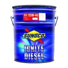 SUNOCO IGNITE DIESEL DH-2/SH/CF4 15W-40 20L×1缶 鉱物油 ミネラルオイル エンジンオイルスノコ イグナイト ディーゼル 大型車 DPF装着車 JASO/DH2 SH/CF4 15w40