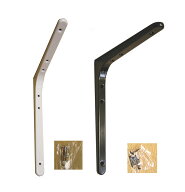 スガツネ工業　ランプ　鋼製棚受BTK型　BTK-380　BTK-380W　ホワイト《C-06-10》120-030-085【　即日出荷…
